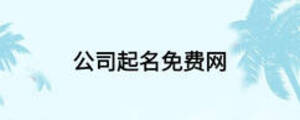 公司起名免費(fèi)網(wǎng)