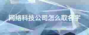 網絡科技公司怎么取名字
