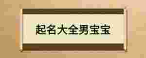 起名大全男寶寶