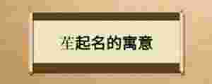 苼起名的寓意