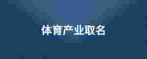 體育產業取名