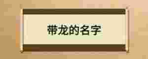 帶龍的名字