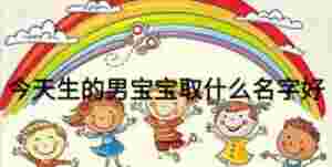今天生的男寶寶取什么名字好