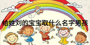 給姓劉的寶寶取什么名字男孩
