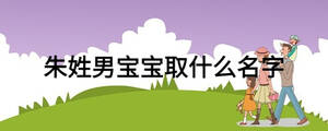朱姓男寶寶取什么名字