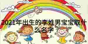 2021年出生的李姓男寶寶取什么名字