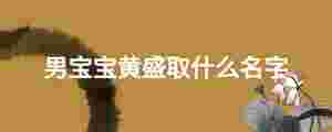 男寶寶黃盛取什么名字