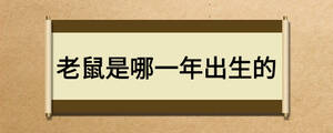 老鼠是哪一年出生的