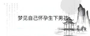 夢(mèng)見自己懷孕生下男孩